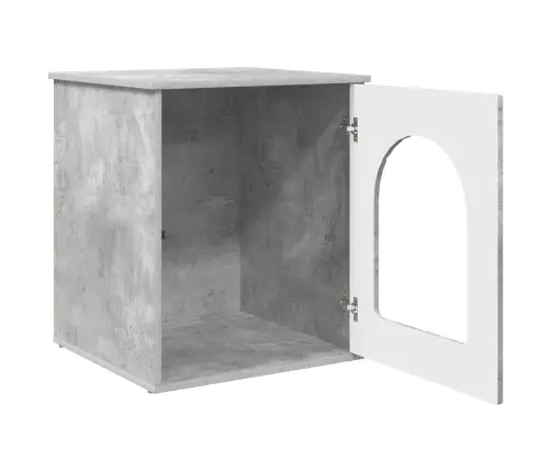 Kaķu Māja Betons 53 X 52 X 62 Cm Inženierijas Koks Vidaxl