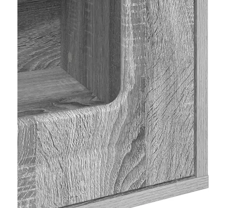 Kaķu Māja Pelēks Sonoma 53 X 52 X 62 Cm Inženierijas Koks Vidaxl