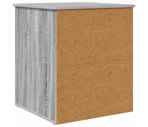 Kaķu Māja Pelēks Sonoma 53 X 52 X 62 Cm Inženierijas Koks Vidaxl