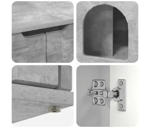 Kaķu Māja Betons 85 X 55 X 53,5 Cm Inženierijas Koks Vidaxl