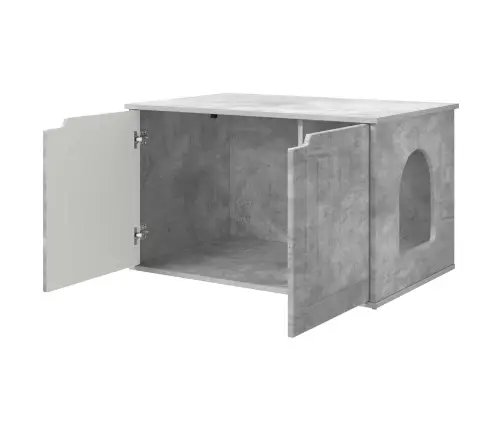 Kaķu Māja Betons 85 X 55 X 53,5 Cm Inženierijas Koks Vidaxl