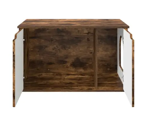 Kaķu Māja Dūmaka Ozols 85 X 55 X 53,5 Cm Inženierijas Koks Vidaxl