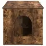 Kaķu Māja Dūmaka Ozols 85 X 55 X 53,5 Cm Inženierijas Koks Vidaxl