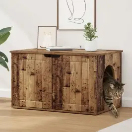 Katės Namelis Senas Medis 85 X 55 X 50,5 Cm Apdirbta Mediena