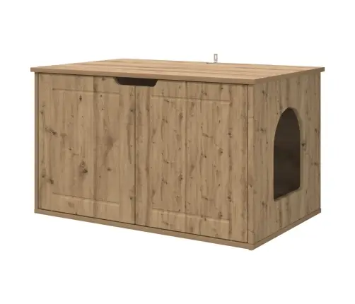 Kaķu Māja Mākslīgā Ozola 85 X 55 X 53,5 Cm Inženierijas Koks Vidaxl