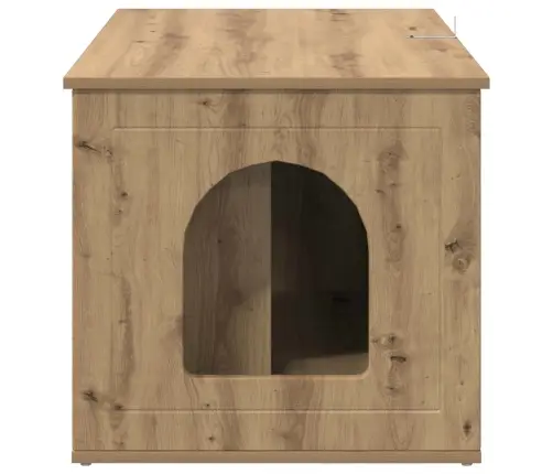 Kaķu Māja Mākslīgā Ozola 85 X 55 X 53,5 Cm Inženierijas Koks Vidaxl