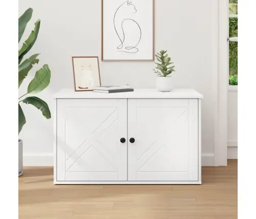 Kaķu Māja Balts 85 X 55 X 50,5 Cm Inženierijas Koks Vidaxl