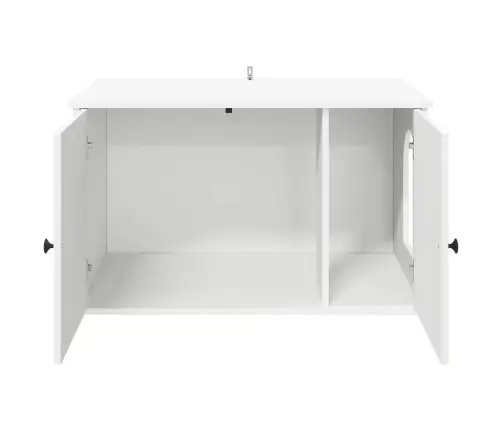Kaķu Māja Balts 85 X 55 X 50,5 Cm Inženierijas Koks Vidaxl