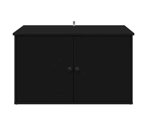 Kassi Maja Must 85 X 55 X 50,5 Cm Tehispuit