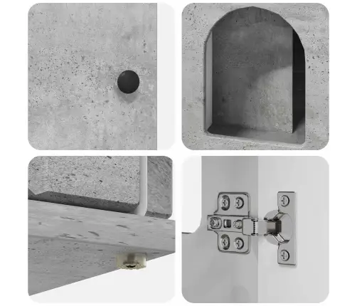 Kaķu Māja Betons 85 X 55 X 50 Cm Inženierijas Koks Vidaxl