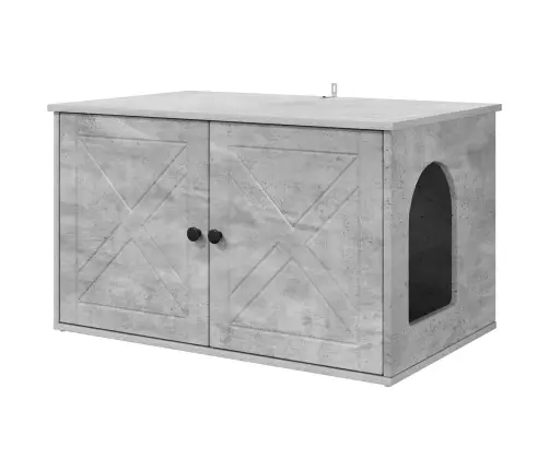 Kaķu Māja Betons 85 X 55 X 50 Cm Inženierijas Koks Vidaxl