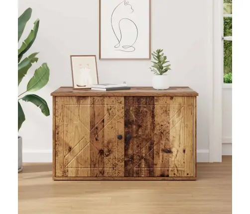 Kaķu Māja Vecs Koks 85 X 55 X 50 Cm Inženierijas Koks Vidaxl