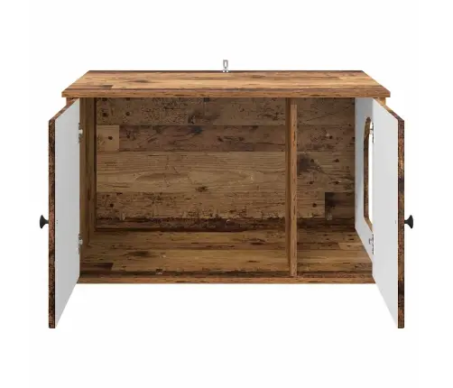 Kaķu Māja Vecs Koks 85 X 55 X 50 Cm Inženierijas Koks Vidaxl