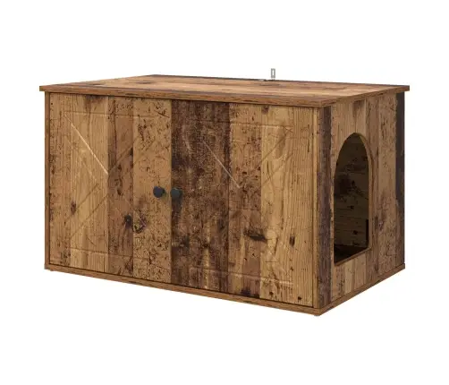 Kaķu Māja Vecs Koks 85 X 55 X 50 Cm Inženierijas Koks Vidaxl