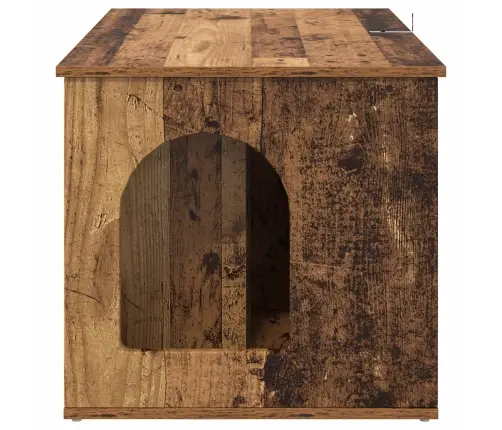 Kaķu Māja Vecs Koks 85 X 55 X 50 Cm Inženierijas Koks Vidaxl