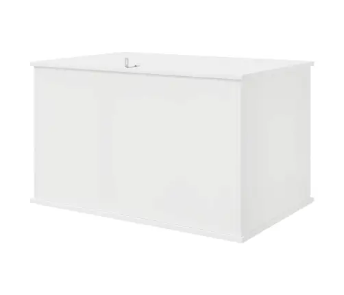 Kaķu Māja Spīdīga Balta 85 X 55 X 50 Cm Inženierijas Koks Vidaxl