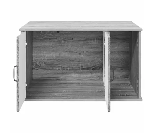 Kaķu Māja Pelēks Sonoma 85 X 55 X 50 Cm Inženierijas Koks Vidaxl