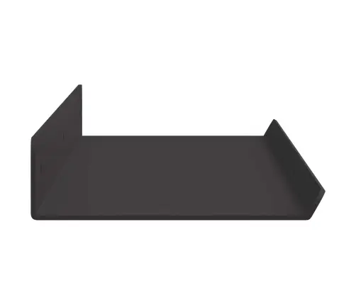 Sieninė Lentyna Su Lentyna 2 Pcs Juoda 60 X 8,5 X 2,5 Cm