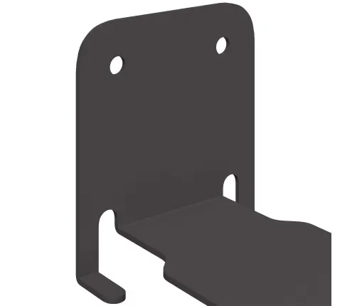 Neredzamais Peldošais Plaukts 4 Pcs Melna 6 X 11 X 6.5 Cm Vidaxl