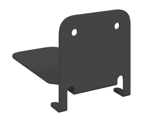 Neredzamais Peldošais Plaukts 4 Pcs Melna 6 X 11 X 6.5 Cm Vidaxl