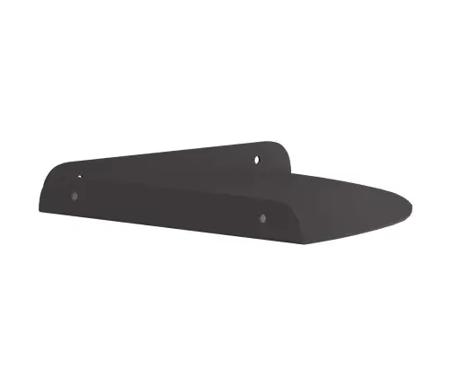 Sienas Plaukts Ar Plauktu 2 Pcs Melna 18 X 18 X 2.3 Cm Vidaxl