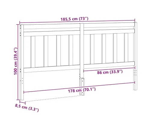 Galvūgalis Su Galvūgalio Vaško Ruda 185,5 X 100 Cm