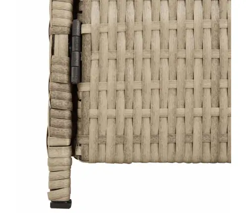 Kapp Riiuliga Beež 70 X 50 X 87 Cm Polüester Ja Roly Rattad