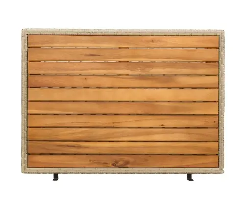 Kapp Riiuliga Beež 70 X 50 X 87 Cm Polüester Ja Roly Rattad