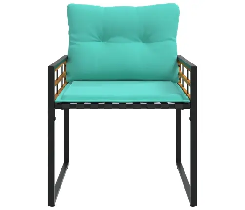 Āra Mēbeļu Komplekts Ar Spilvenu 3 Pcs Tirkīzzila Vidaxl