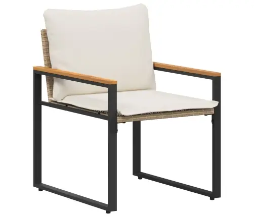 Mēbeļu Komplekti 3 Pcs Beige Un Krēmbalta Rotangpalma Vidaxl