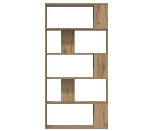 Grāmatplaukts Artisānā Ozols 80 X 24 X 159 Cm Inženierijas Koks Vidaxl