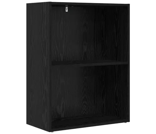 Grāmatu Plaukts Melns Ozolkoks 60 X 30 X 76.5 Cm Vidaxl