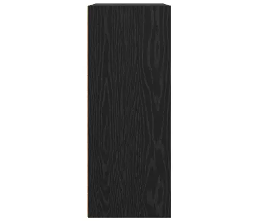 Grāmatu Plaukts Melns Ozolkoks 60 X 30 X 76.5 Cm Vidaxl