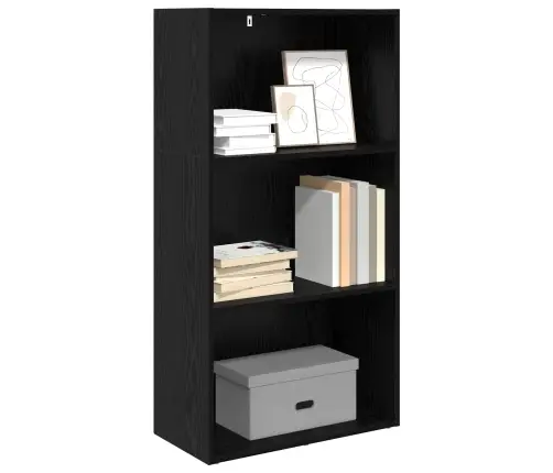 Knygų Lentyna Juodas Ąžuolas 60 X 30 X 76.5 Cm Apdirbta Mediena