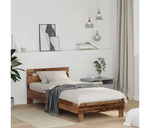 Voodi Raam Peaga Vana Puit 75 X 190 Cm Tehispuit