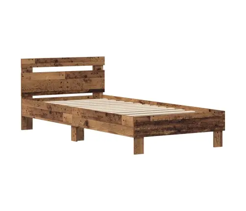 Voodi Raam Peaga Vana Puit 75 X 190 Cm Tehispuit