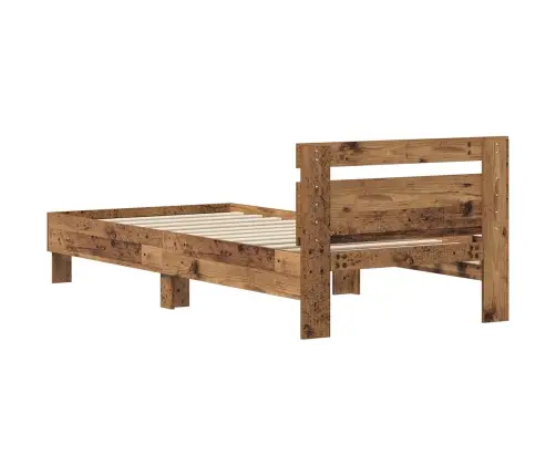 Voodi Raam Peaga Vana Puit 75 X 190 Cm Tehispuit