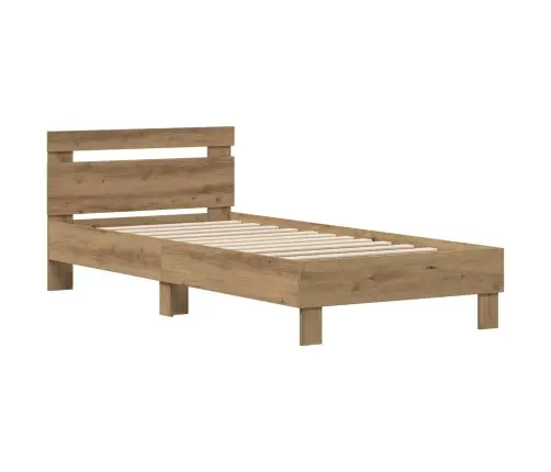 Gultas Rāmis Artisānā Ozols 75 X 190 Cm Inženierijas Koks Vidaxl