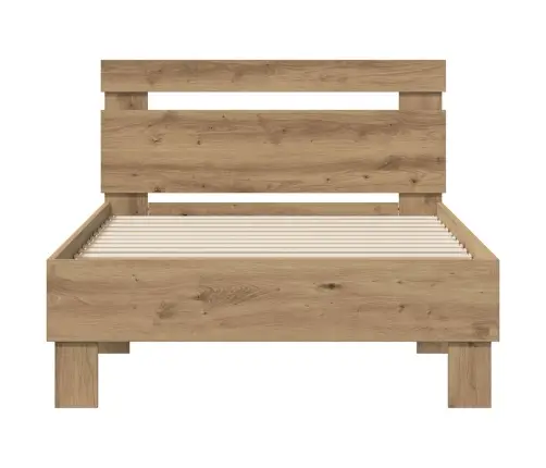 Gultas Rāmis Artisānā Ozols 75 X 190 Cm Inženierijas Koks Vidaxl