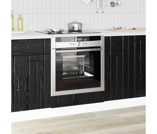 Virtuvės Spintelė Juodas Ąžuolas 60 X 46 X 81,5 Cm