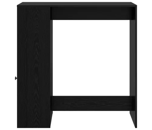 Bāra Galds Melns Ozolkoks 101 X 40 X 103,5 Cm Inženierijas Koks Vidaxl