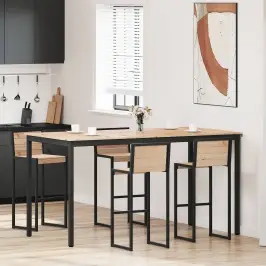 Bāra Galds Dabiska 110 X 55 X 105 Cm Ciets Priedes Koks Vidaxl