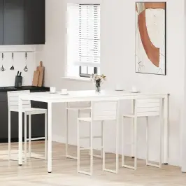 Baarilaud Valge 110 X 55 X 105 Cm Tahke Mänd