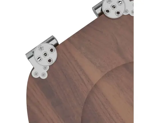 Tualetes Sēdeklis 2 Pcs Brūna 44 X 38 Cm Mdf Plāksne Vidaxl