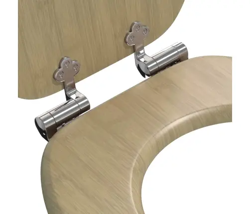 Tualetes Sēdeklis 2 Pcs Gaiša Bambusa Krāsa 44 X 38 Cm Vidaxl