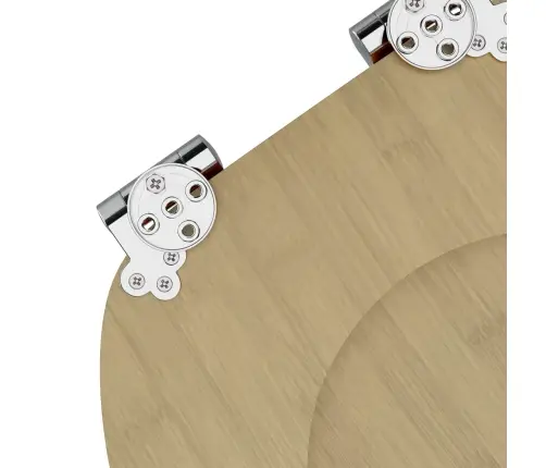 Tualetes Sēdeklis 2 Pcs Gaiša Bambusa Krāsa 44 X 38 Cm Vidaxl