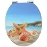 Minkštai Užsidarantis Tualeto Dangtis 2 Pcs Jūros Kriauklė