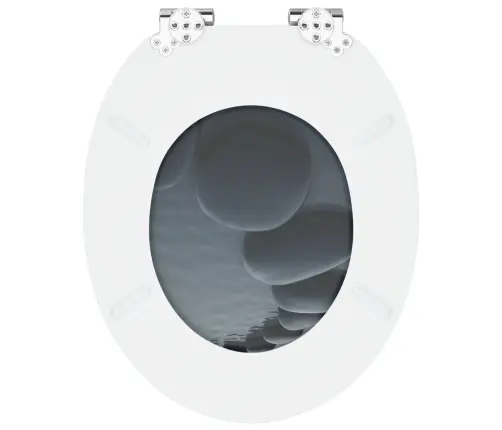 Tualetes Sēdeklis 2 Pcs Pelēka 44 X 38 Cm Mdf Plāksne Vidaxl