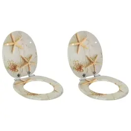 Mīksta Aizvēršanās Tualetes Sēdeklis 2 Pcs Dzeltena Un Balta Vidaxl