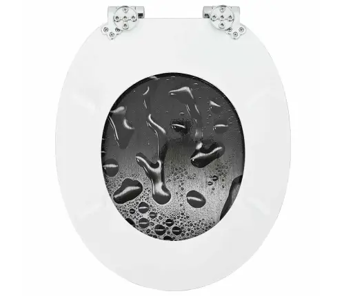 Tualetes Sēdeklis 2 Pcs Pelēka 44 X 38 Cm Mdf Plāksne Vidaxl